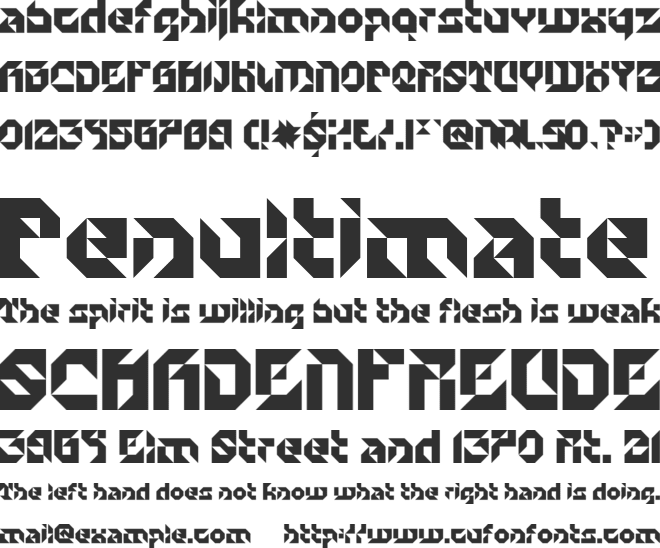 Particulator II font preview