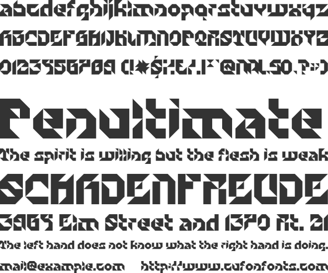 Particulator II font preview