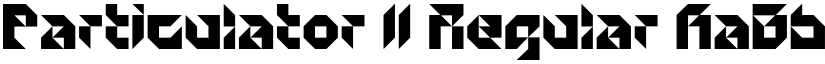 Particulator II Regular font