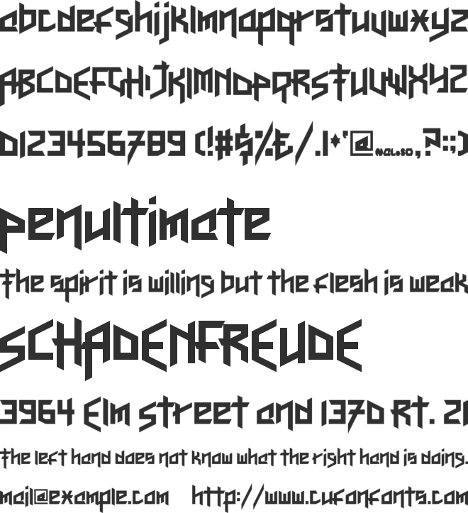 Here Be Dubstep font preview