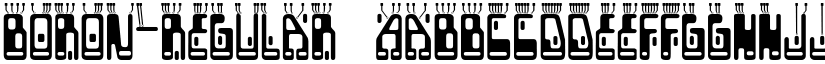 Boron-Regular font