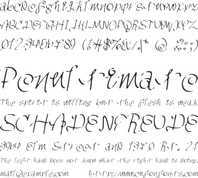 GhettoMagnetic font preview