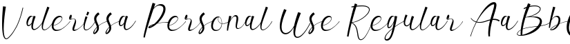 Valerissa Personal Use Regular font