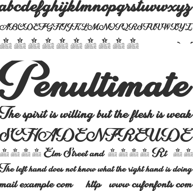 Cinderela Personal Use font preview