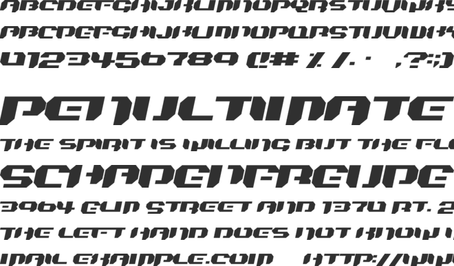 Bionic Kid font preview