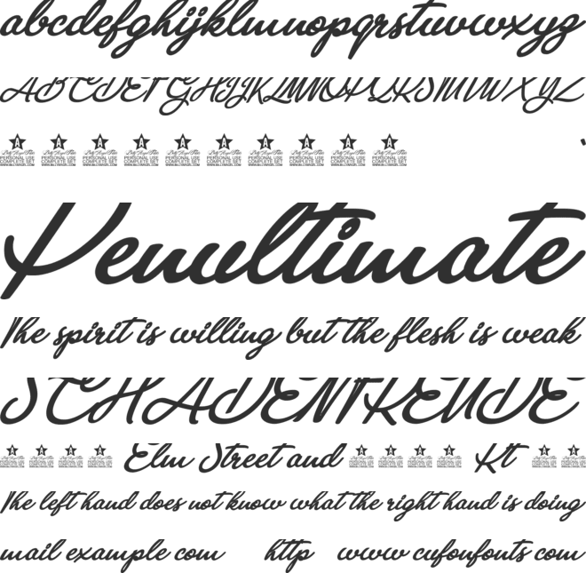Anastasia Script Personal Use font preview