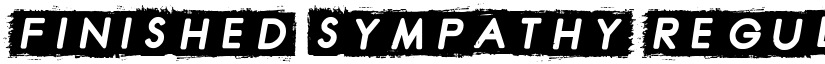 Finished Sympathy Regular font