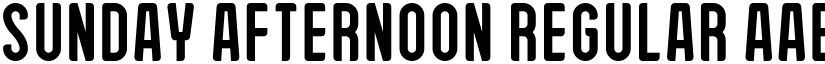 Sunday Afternoon Regular font