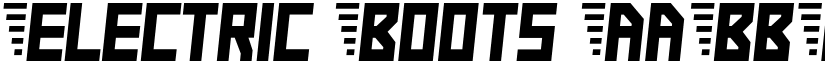 Electric Boots font