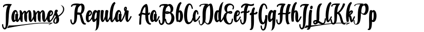 Jammes Regular font