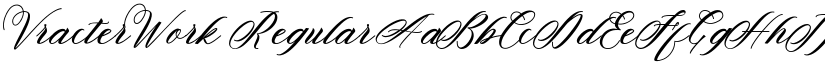 VracterWork Regular font