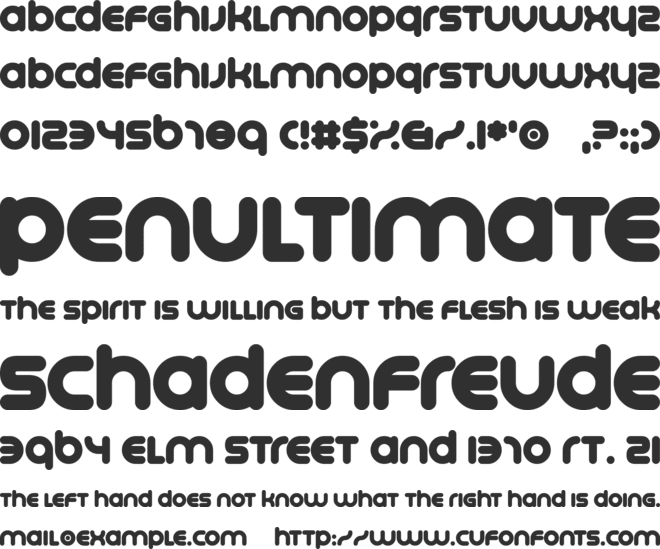 Platonica font preview
