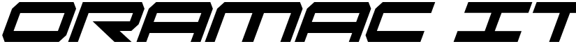 Oramac ItaliCon font