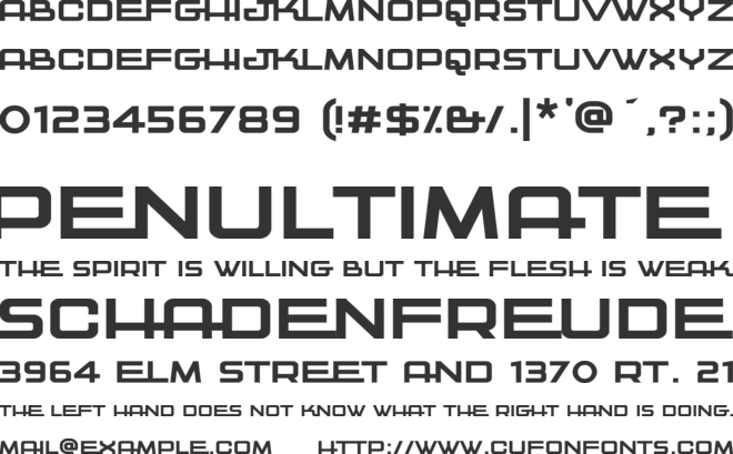 Kwajong font preview