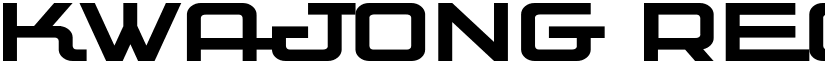 Kwajong Regular font
