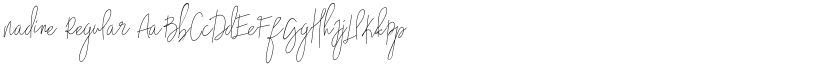 Nadine Regular font