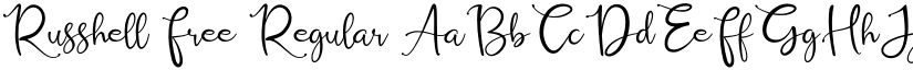 Russhell Free Regular font
