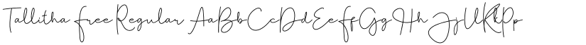 Tallitha Free Regular font