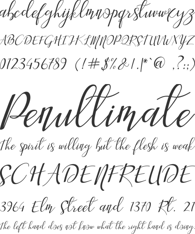 Aisyah font preview