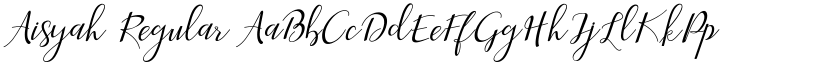 Aisyah Regular font
