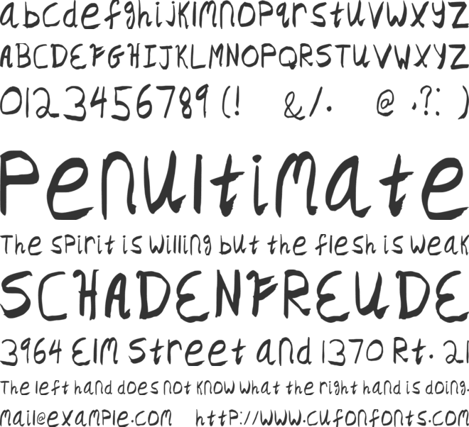 Crazy Dust font preview