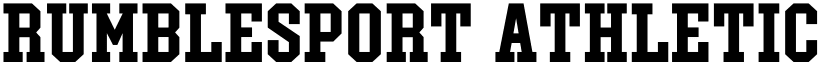 Rumblesport Athletic Caps Bold font