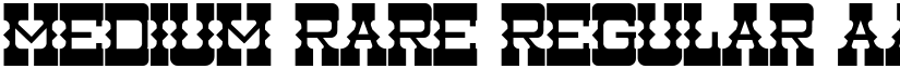 Medium Rare Regular font