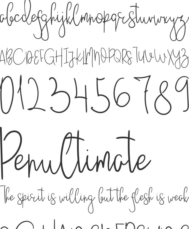JustBecause font preview