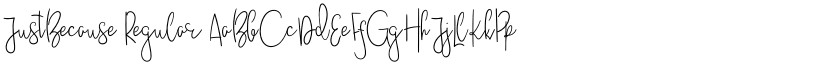 JustBecause Regular font
