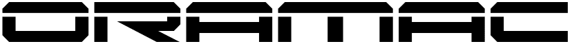 Oramac Laser font