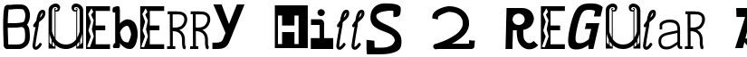 Blueberry Hills 2 Regular font