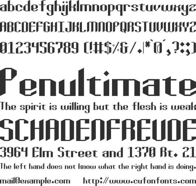 Basalt font preview