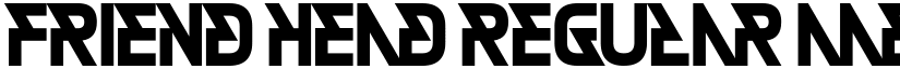 Friend Head Regular font