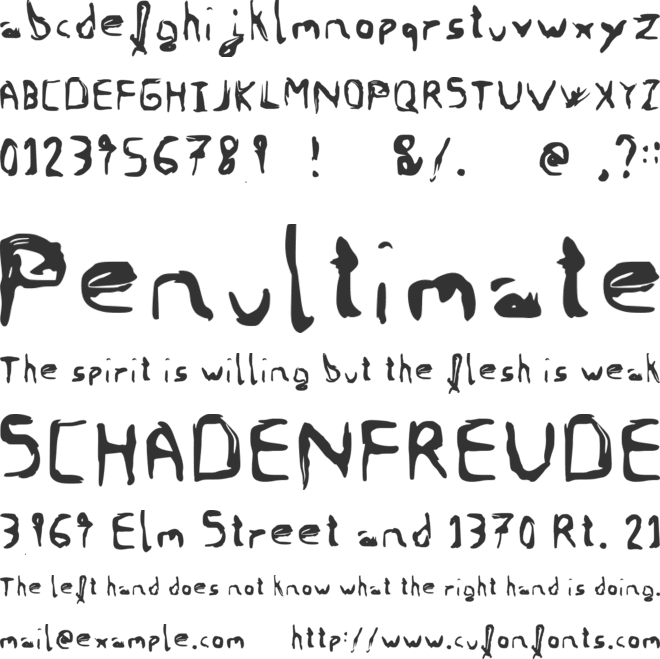 Filled Spots font preview