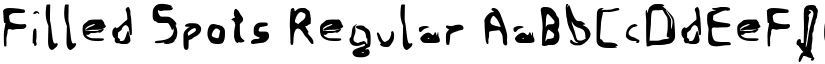 Filled Spots Regular font