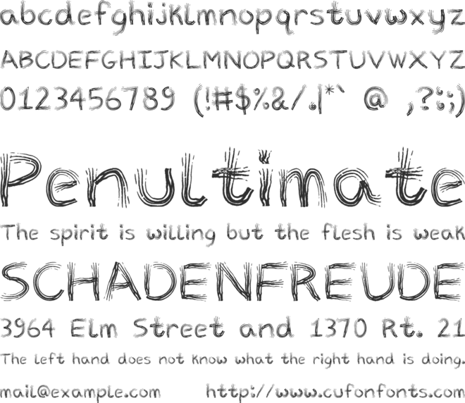 TRIBE FONT font preview