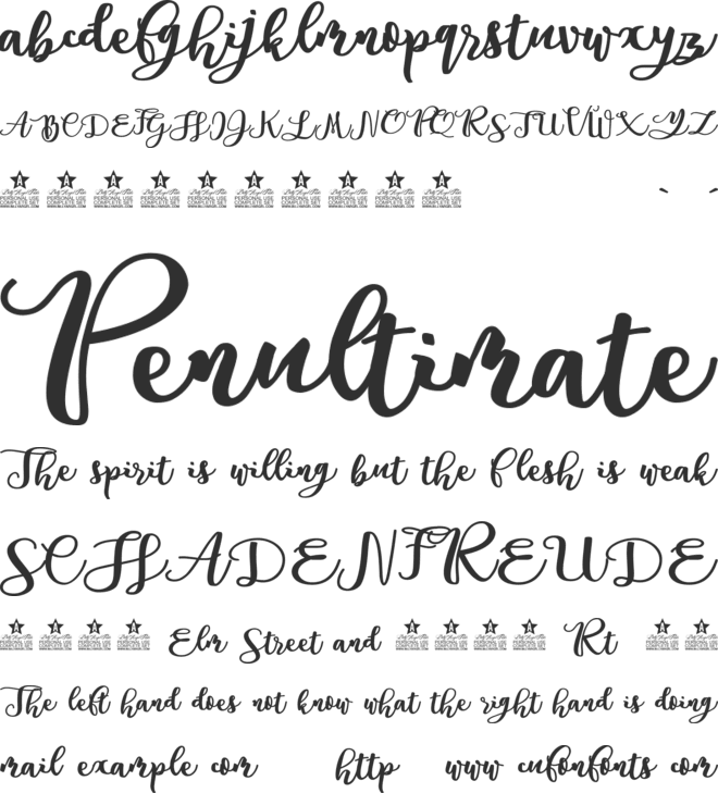 Andorra Personal Use font preview