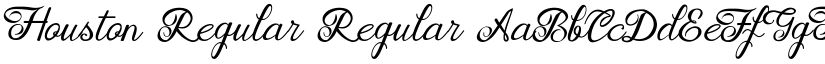 Houston Regular Regular font