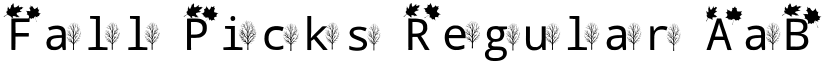 Fall Picks Regular font