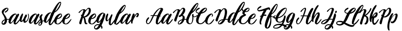 Sawasdee Regular font