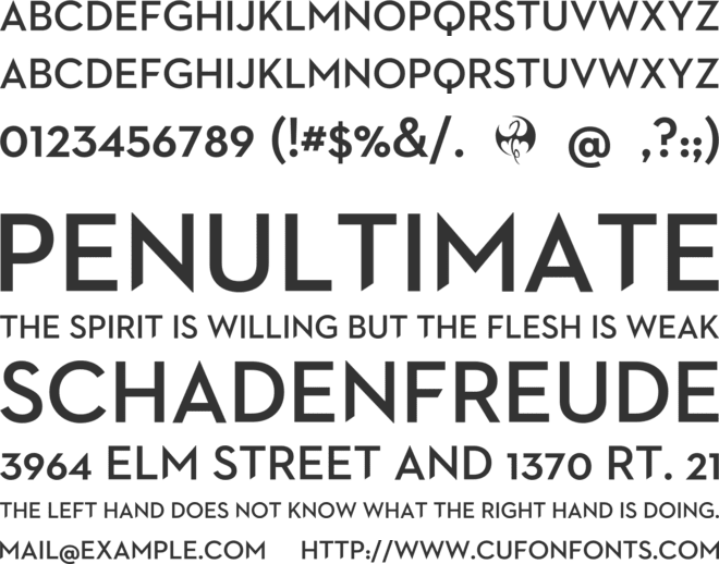 Iron Fist font preview