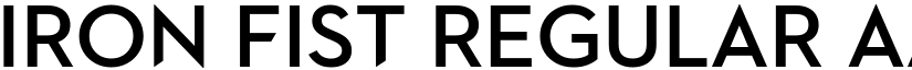 Iron Fist Regular font