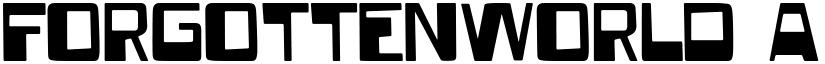 ForgottenWorld font