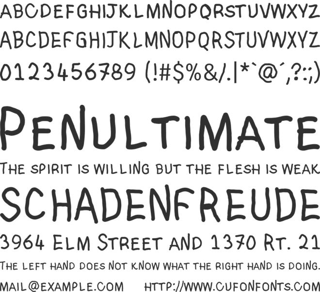 IQ font preview