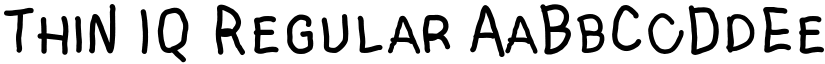 Thin IQ Regular font