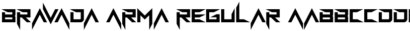 BravAda Arma Regular font
