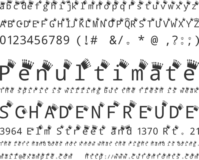 Royal Caribbean font preview