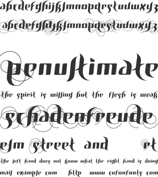 BirDSAnDFEatHerS font preview