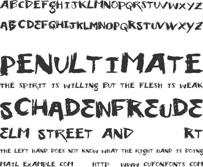 Vtks Decision font preview