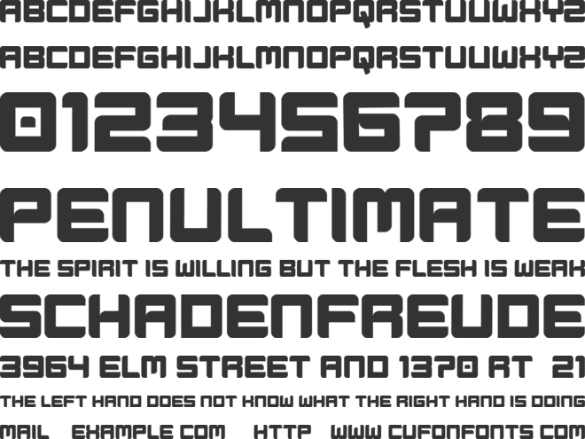 World Me font preview